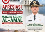 DPD Pemuda LIRA Apresiasi Bupati Konkep atas Peresmian Masjid Agung Al-Amal, Dorong Jadi Ikon Wisata Religi Pulau Wawonii
